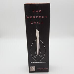 Wine Chiller w/Pour Spout The Perfect Chill Stainless Steel Vineyard Elite